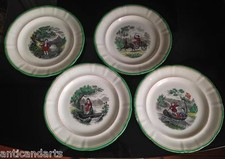 Série de 4 assiettes