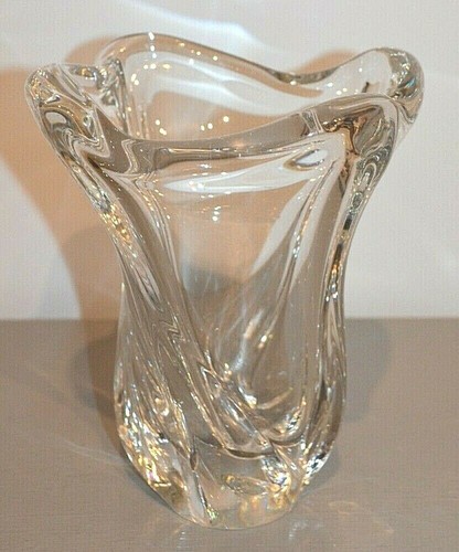 Vase cristal daum - daum, torsadé