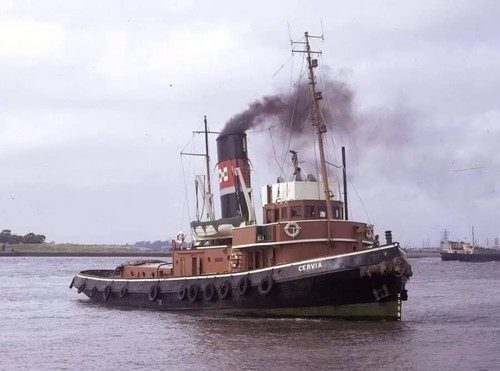 Maquette bateau remorqueur - , à