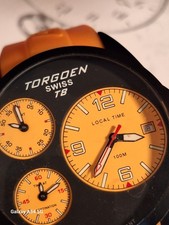 TORGOEN T8 Pilot Zulu Time Aviation Watch 10 ATM WATER  RESISTANCE SWISS Works