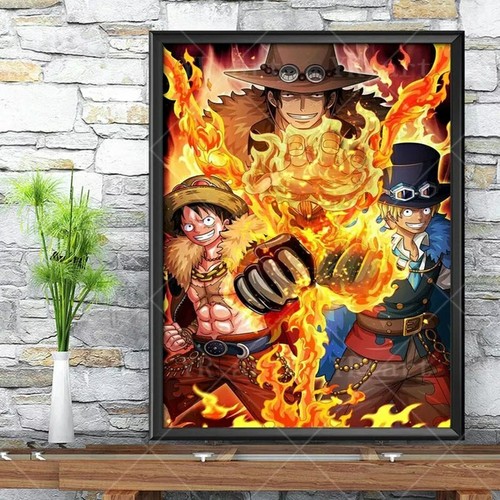 Poster luffy toile - en, cotton