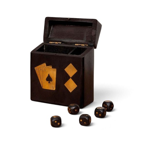 Boîte jeux cartes - boîte, dés