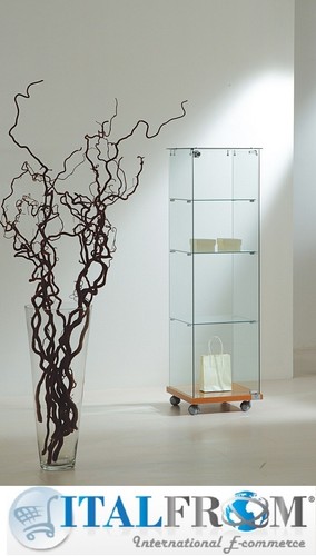 Vitrine verre h140x40x40 - verre,