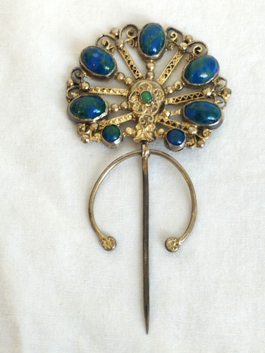 Ancienne fibule argent - en,