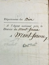 Saint Rambert en Bugey en 1794