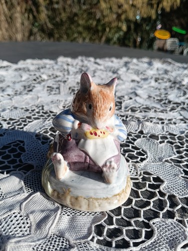 Figurine porcelaine souris - figurine,