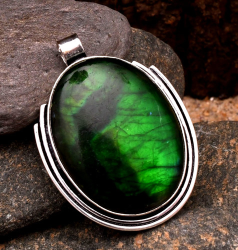 Pendentif fait main argent - fait, en