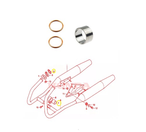 Honda 125 rebel jeu joints - 125,