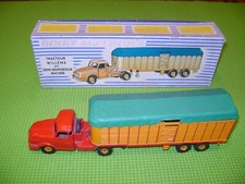 DINKY TOYS 896 TRACTOR WILLEME SEMI TRAILER BACHEE CONCAVE RIMS IN BOX