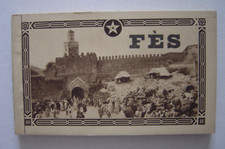 Lot of 20 old postcards from Fez FEZ postcard booklet Morocco