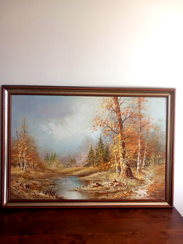 Huile sur toile dressen - sur,