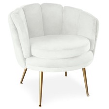 Fauteuil Arrondi en Velours