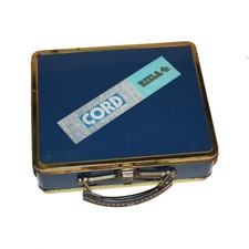 Vintage Cord Rizla + Sorfim Sheet Metal Advertising Suitcase Box 1981