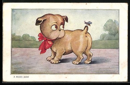 Carte postale dickly - carte, point