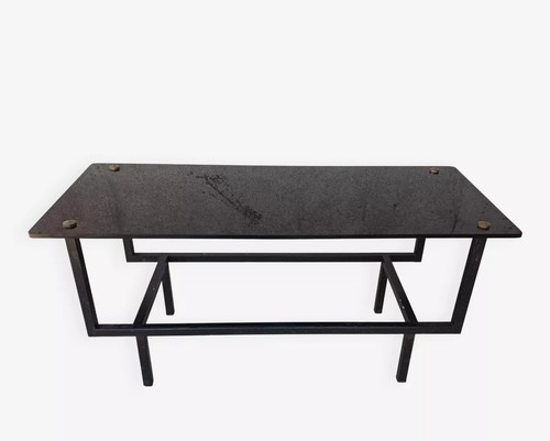 Table basse métal verre - table, et