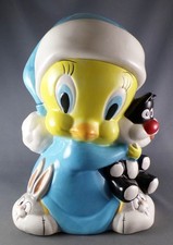 Looney Tunes - Cookie Jar Gibson 1997 - Titi in Sylves Dressing Dress & Plush