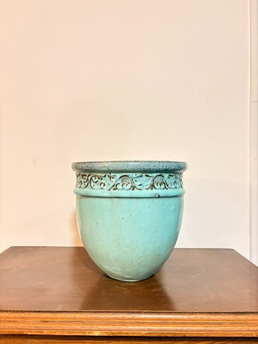 Antique blue green glazed - antique,