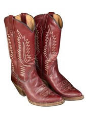 PAIRE DE BOOTS BOTTE DE WESTERN DANSE COUNTRY GO WEST CUIR POINTURE 41