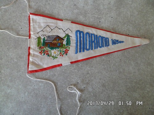 Drapeau fanion ancien - fanion,