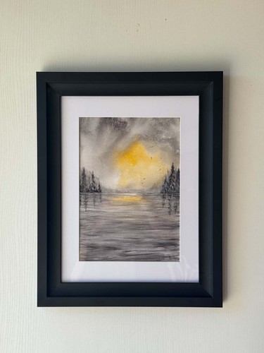 Tableau aquarelle abstrait - aquarelle,