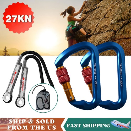 30kn aluminum climbing - 30kn, locking