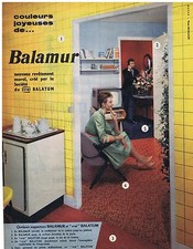 ADVERTISING ADVERTISING 114 1959 BALAMUR new wall covering
