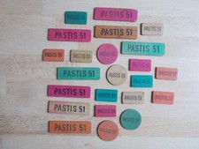 23 PASTIS 51 Wooden Card Tokens