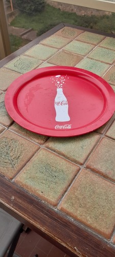 Plateau rond publicitaire coca - rond,