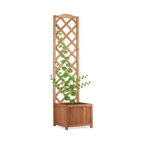 Jardinière avec treillis