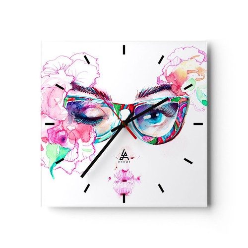 Horloge murale verre - murale,
