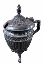 Moutardier ancien en métal