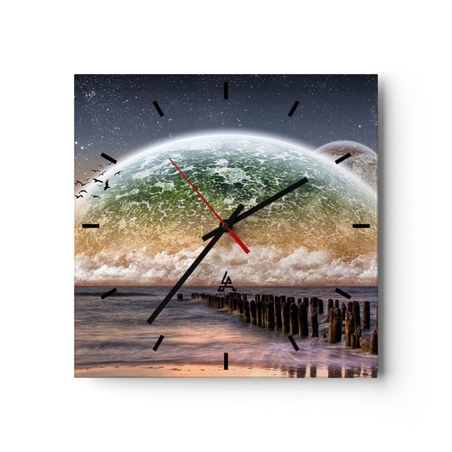 Horloge murale verre - en,