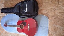 Guitare Acoustique Folk  de voyage Mini -Dreadnought avec sa housse de transport