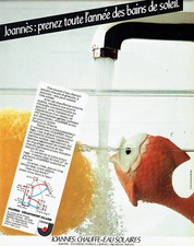 Publicité Advertising 117  1980  Joannès    chauffe-eau solaire