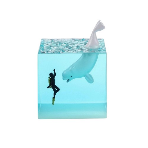 Cube résine avec - résine, plongeur