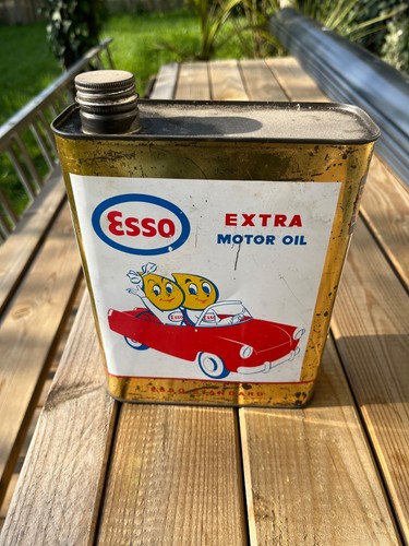 Ancien bidon huile esso extra - bidon,