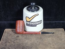 J Mouton Sandblasted Pencil-shank Chimney American Artisan Pipe