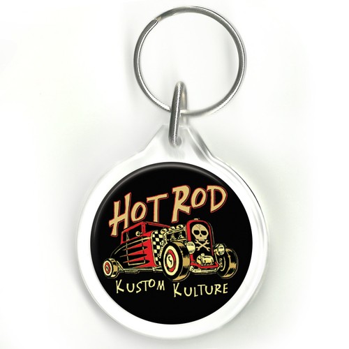 Porte clés hot rod kustom - porte,