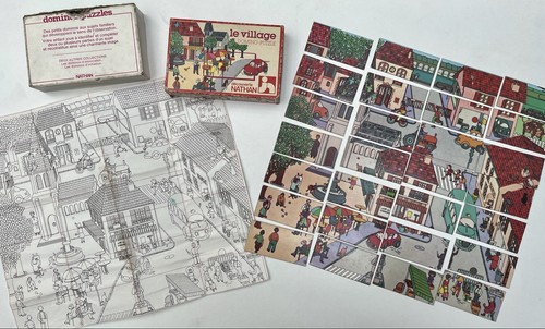 Domino puzzle village jeu - le,