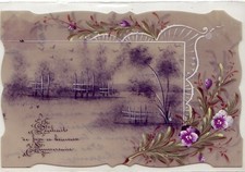 Old postcard fantasy celluloid