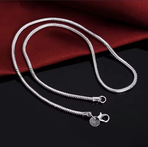 Collier chaîne serpent solide