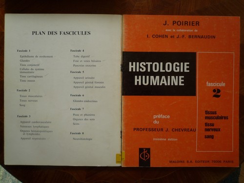 Histologie humaine fascucule - histologie, 2