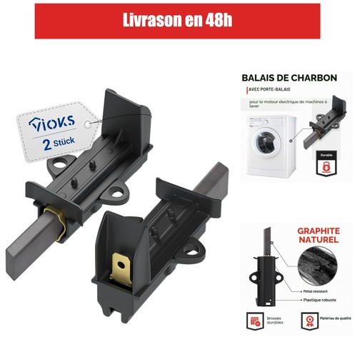 Lot balais charbon de - 2,