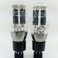 2 x TUBE SVETLANA 5U4G / 5Ц3С. PROD des années 1970. GETTER TASSE INVERSÉE. 2...