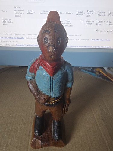 Figurine bois hauteur - figurine, en