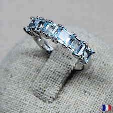 Bague argent 925 topazes