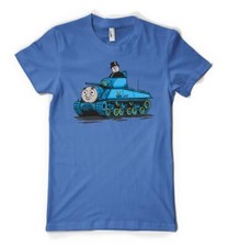 Funny Thomas Railway Engine Tank Train Mash Up Personalised Unisex Adult T Shirt