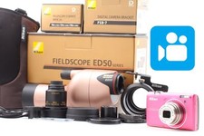 ?VIDEO?✨Opt Mint✨ Fieldscope ED50 rose pink w/ eyepiece 16x & coolpix s5100
