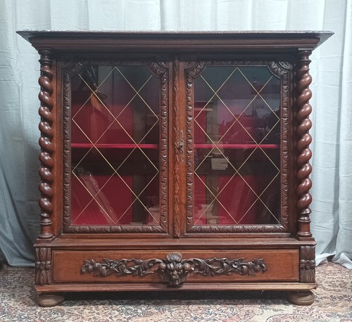 Vitrine louis xiii - vitrine, chêne