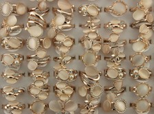 50pcs plaqué or rose Bijoux